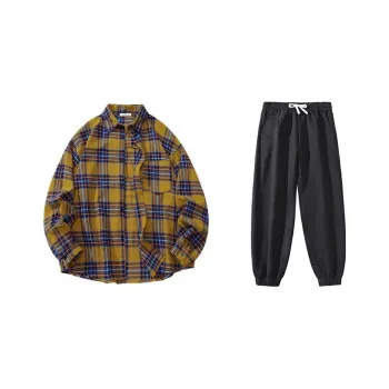 LIVINGTOWN Shirt Matching Set Unisex