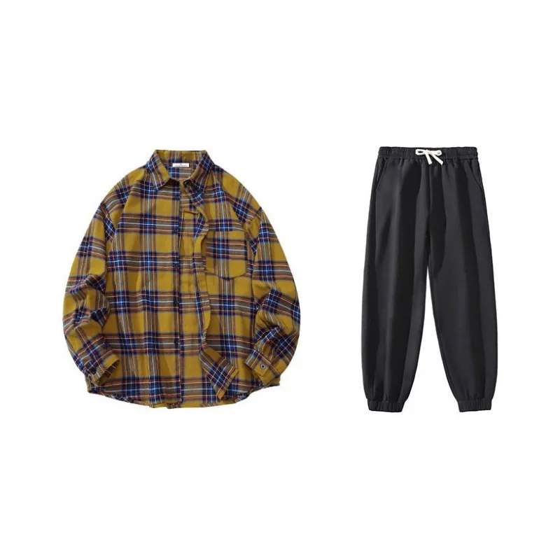 LIVINGTOWN Shirt Matching Set Unisex-0