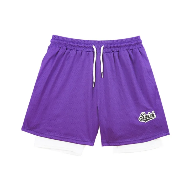 SWISH THE BALL IN Basketball Shorts Unisex-16