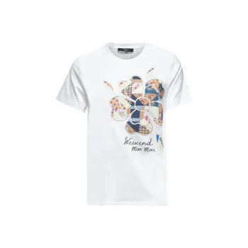 WEEKEND MaxMara Floral Embroidered Crewneck T Shirt