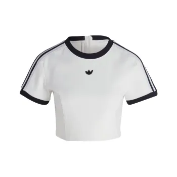 Adidas Originals BLUE VERSION CROP TEE Crop Tops Women's White