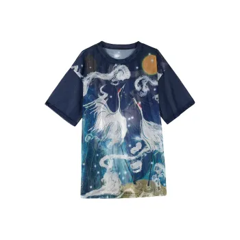 JK&JS Crew Neck Loose Fit Other Short-Sleeved T-Shirt Women's