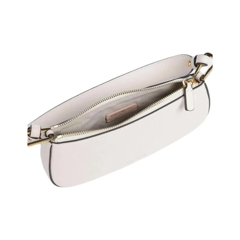 COCCINELLE Leather Shoulder Bag Women's White-2