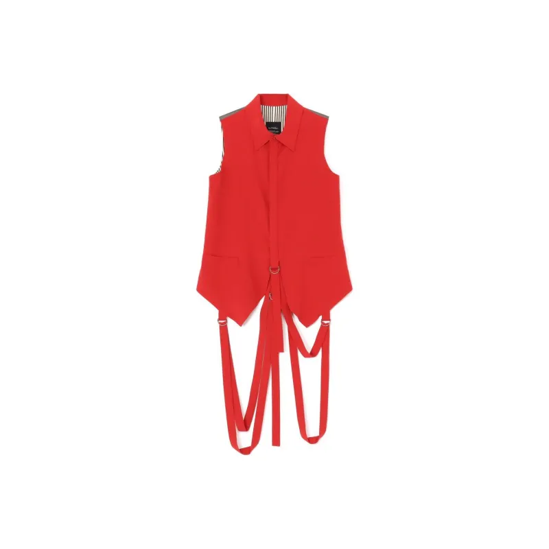 Yohji Yamamoto Tank Top Women's Red-0