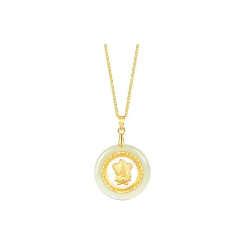 LIU GUI FU JEWELRY Hetian Jade Pendants White Jade Unisex-11
