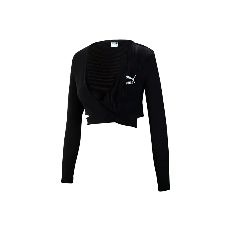PUMA X Pamela Co-Branded Women's'S Training Collection Crop Tops Women's Black-0