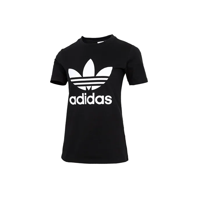 Adidas Originals Set in Sleeve T Shirt Women's Black-0