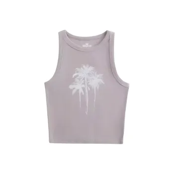 Hollister Tank Tops Women's Purple Gray