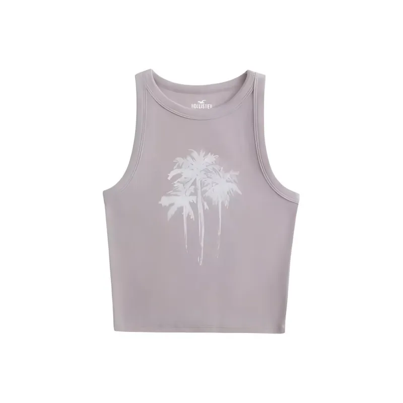 Hollister Tank Tops Women's Purple Gray-0