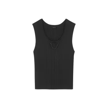 NINE WEST Tank Tops Women's Black