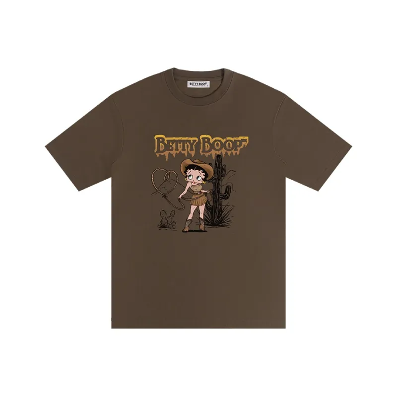 BETTY BOOP Drop Shoulder Sleeve T Shirt Unisex-9