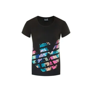 EMPORIO ARMANI EA7 Regular T Shirt Women's Black