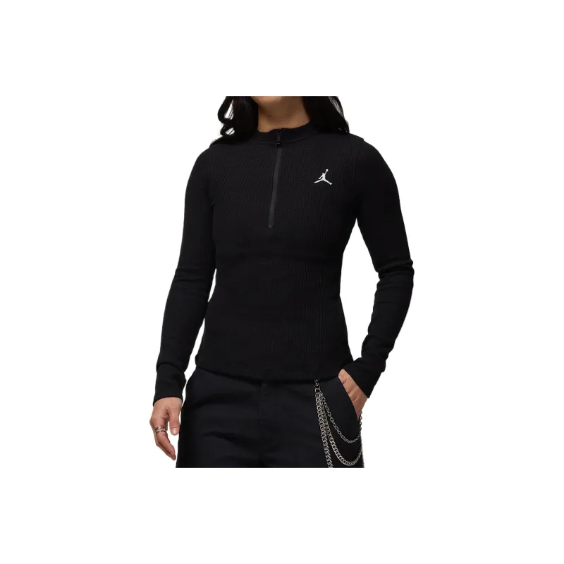 JORDAN Women's Long Sleeve 1/2 Zip Knit Top-0