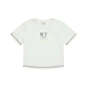 MLB New York Yankees Basic Collection SS25 T Shirt Women's Ivory