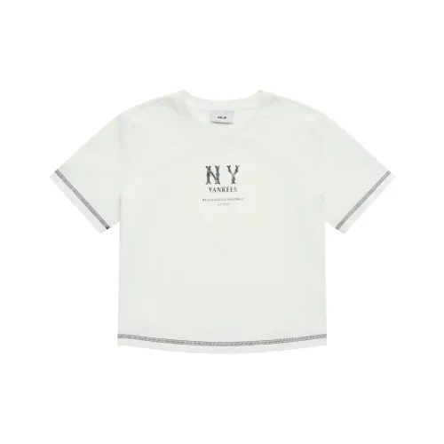 MLB New York Yankees Basic Collection SS25 T Shirt Women's Ivory