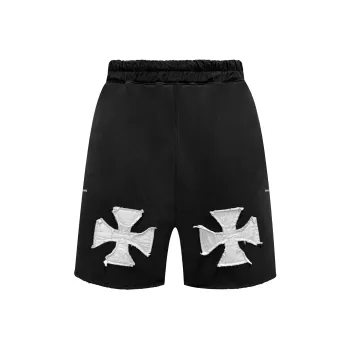 Askyurself Casual Shorts Unisex Washed Black