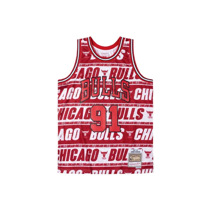 Mitchell Ness Basketball Jerseys Men Red-0