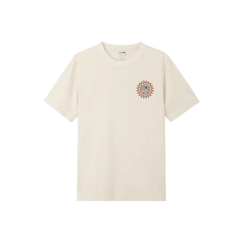 PUMA Set in Sleeve T Shirt Women's Ecru-0