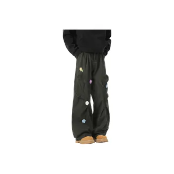 OPOX Casual Pants Unisex Army Green