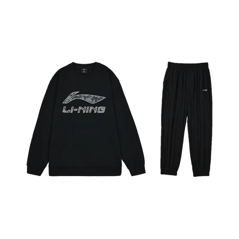 LiNing Sweatshirt Set Men's Black-0