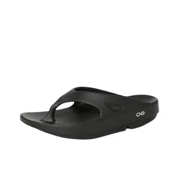 OOFOS Abrasion Resistant Flip Flops Unisex Black