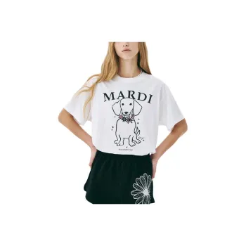 MARDI MERCREDI T Shirts Women's Ivory Pink