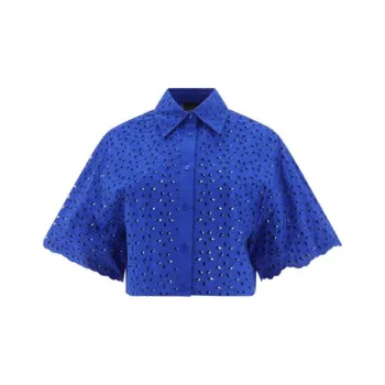 PINKO Floral motif Perforated Shirt