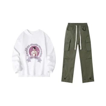Hepburn Cat Sweatshirt Sets Unisex