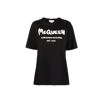 Alexander McQueen T Shirts Women's Black