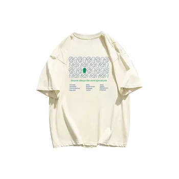 Cotton Shopping T Shirt Unisex Apricot