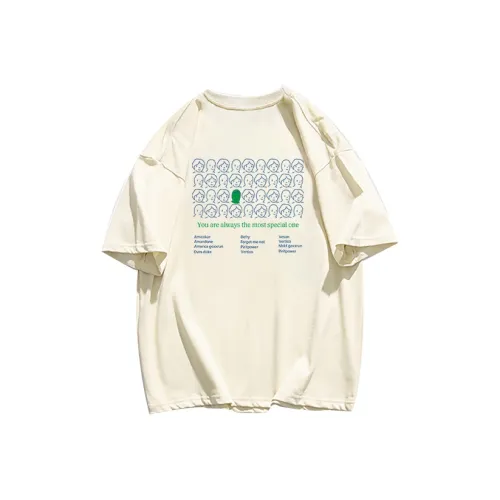 Cotton Shopping T Shirt Unisex Apricot