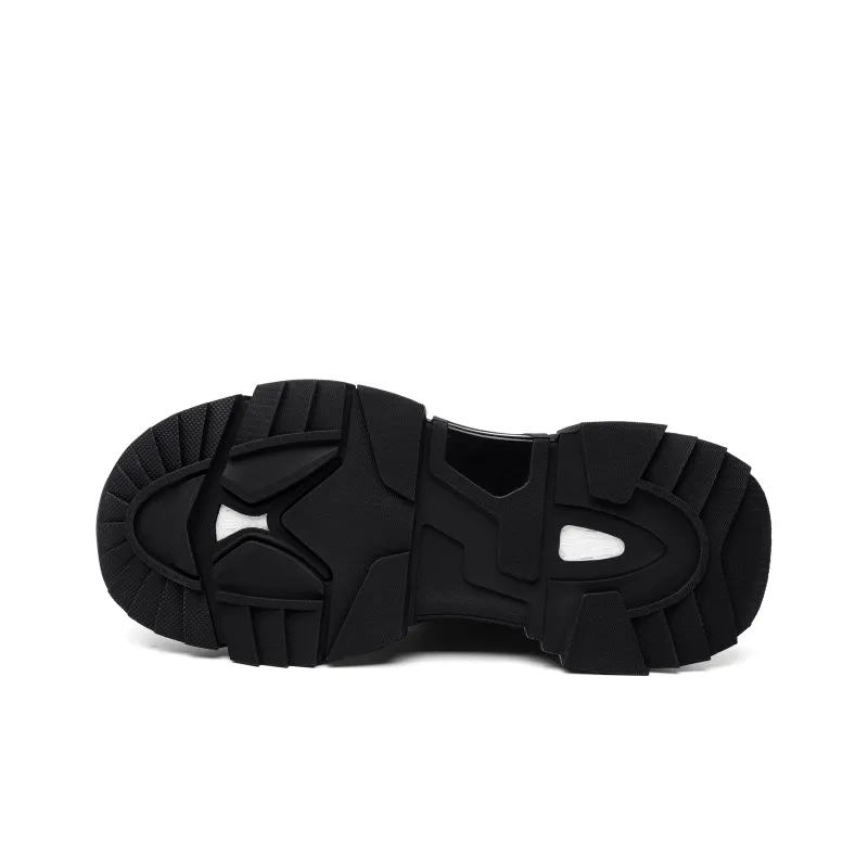 JEEP SPIRIT Cushioning Low Top Chunky Sneakers Men's Black-6