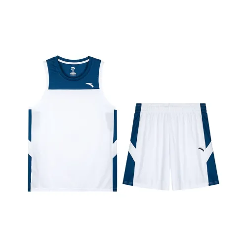 Anta Basketball Collection Basketball Suit Men's Pure White