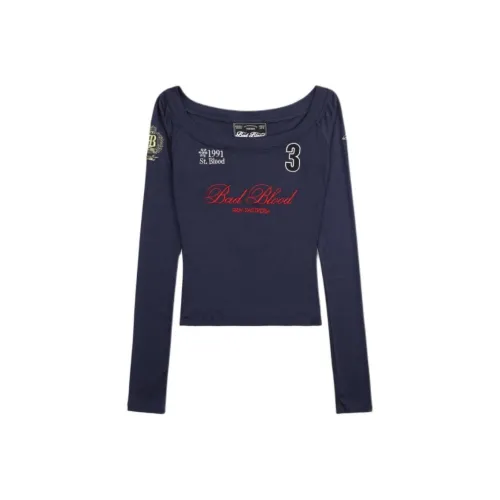 BADBLOOD T Shirt Women's Marine Blue