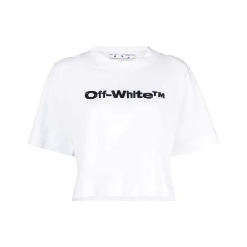 OFF WHITE Crop Tops Women's White