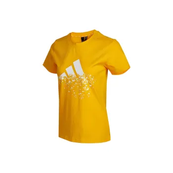 Adidas Set in Sleeve T Shirt Women's Yellow