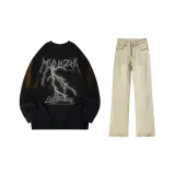 Black Gray (Long-Sleeved)+Yellow Mud Jeans