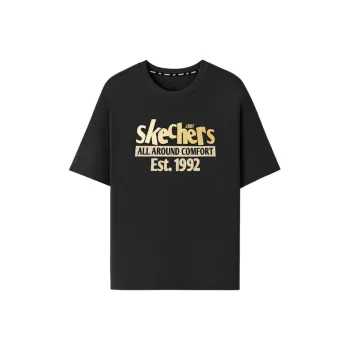 Skechers T Shirt Unisex Carbon Black 0018