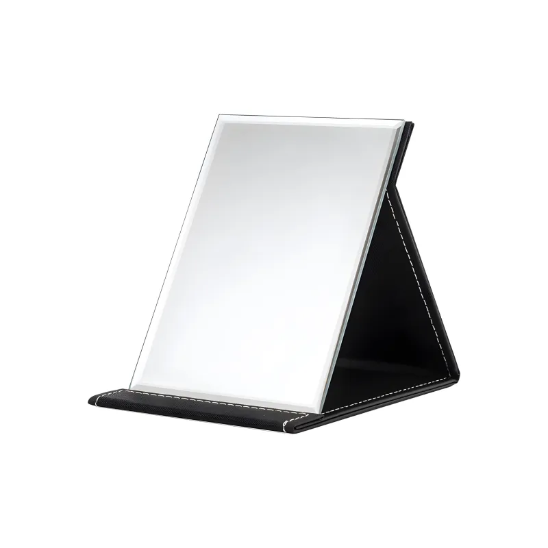 LUTEDAN Foldable Portable HD PU Leather Portable Makeup Mirror Grooming-16