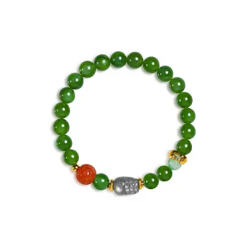 RIXIANGWAN Hetian Jade Bracelets Jasper Unisex