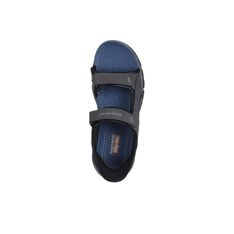 Skechers Relaxed Fit Beach Sandals Men's Dark Gray-4