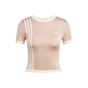 Adidas Originals Knitted 3 Stripes Short Tee