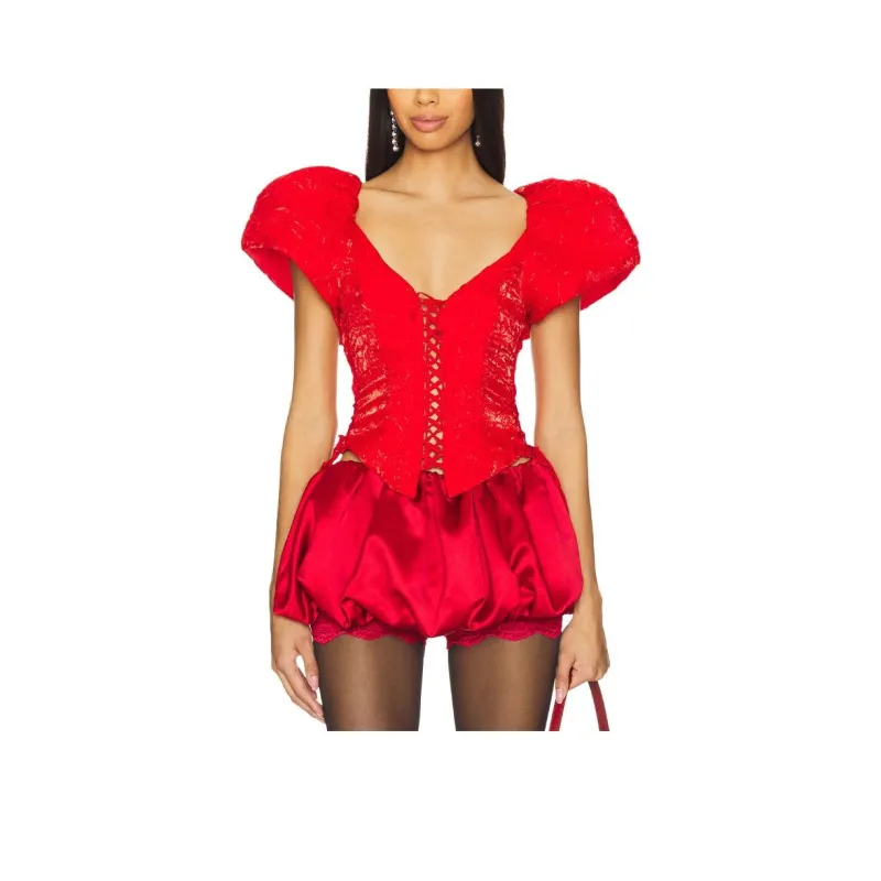 FOR LOVE & LEMONS T Shirt Women's Red-0