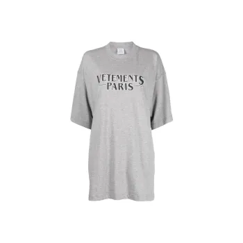 Vetements T-Shirts Women's Light Gray