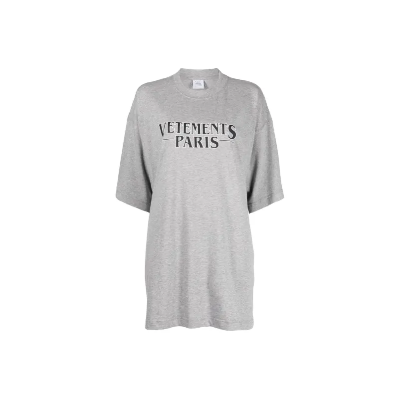 Vetements T-Shirts Women's Light Gray-0