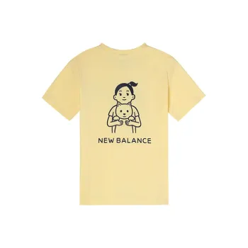 New Balance Noritake Collection Set in Sleeve T Shirt Women's Yellow