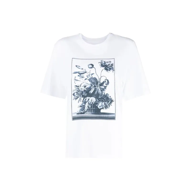 Erdem Graphic print Cotton T shirt-0