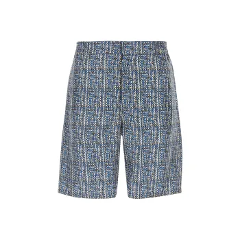 FENDI All Over Ff Braided Printed Bermuda Shorts