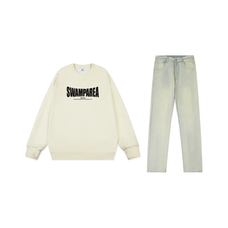 SWAMP AREA Sweatshirt Sets Unisex-6