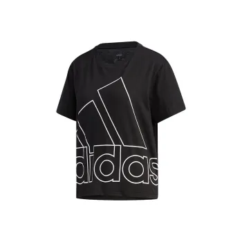 Adidas Set in Sleeve T Shirt Women's Black